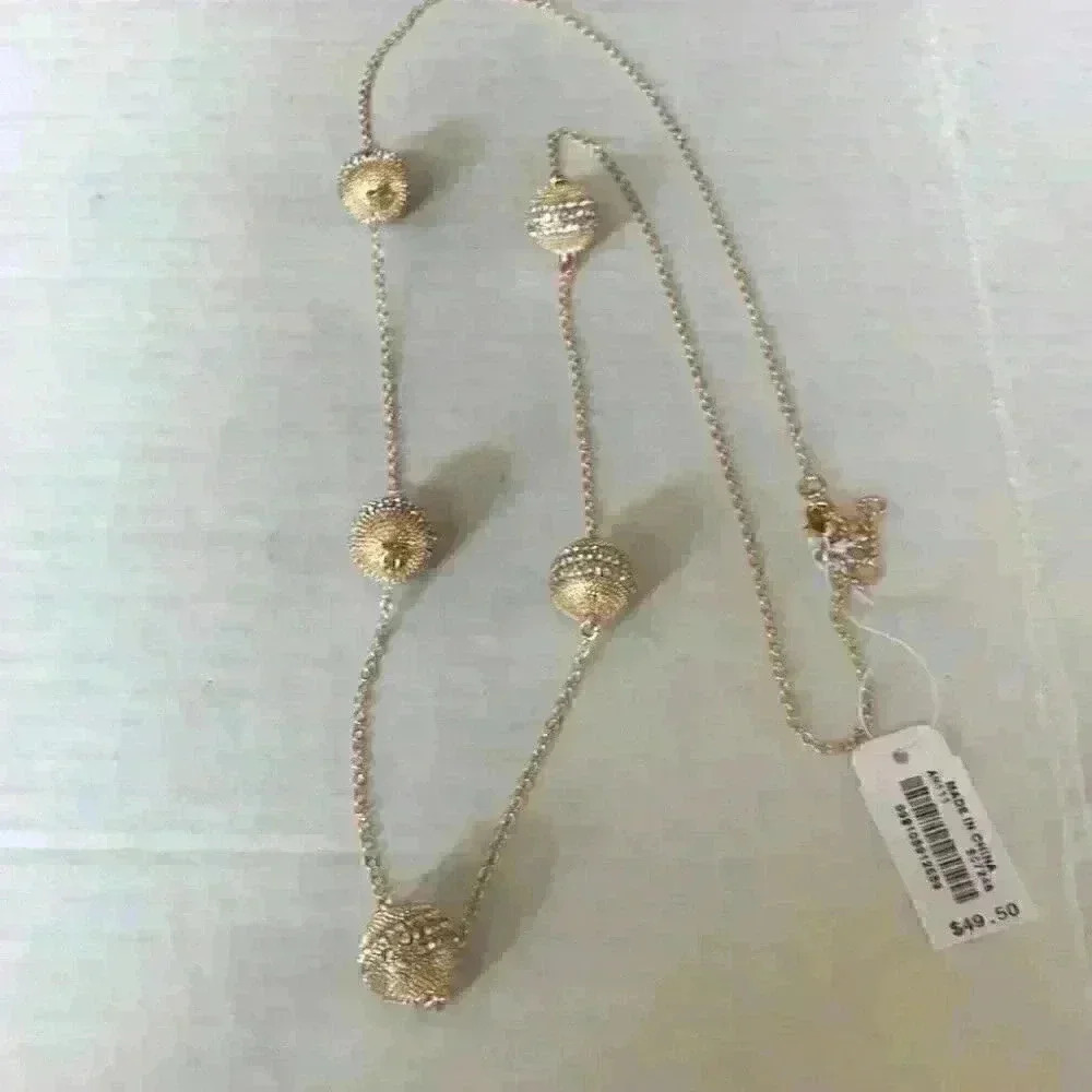 J Crew new Ball Pendant Necklace - Picture 5 of 8